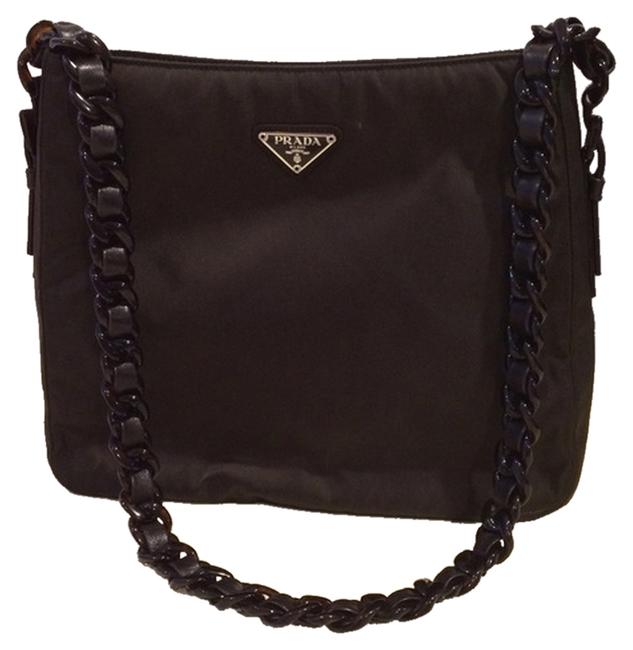 Prada Tesuto Bacheli B7409 Ebano Nylon Shoulder Bag