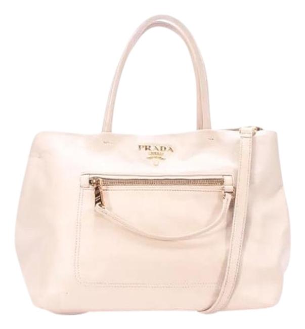 Prada Top Handle Zip Tote Shoulder Bag