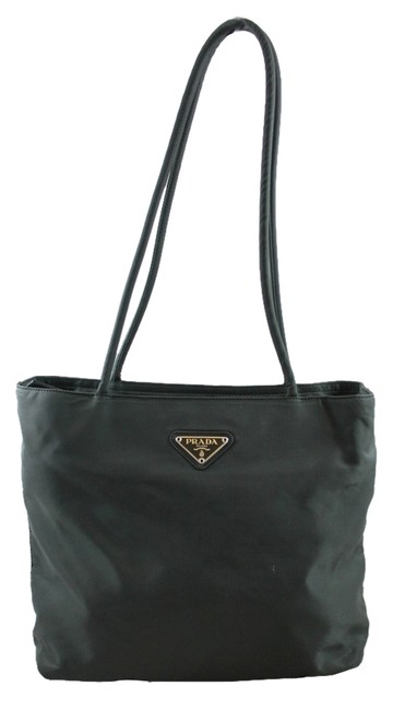Prada Tote Gray Nylon Shoulder Bag