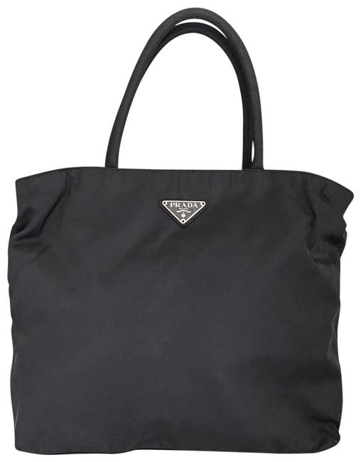 Prada Tote Navy Nylon Shoulder Bag