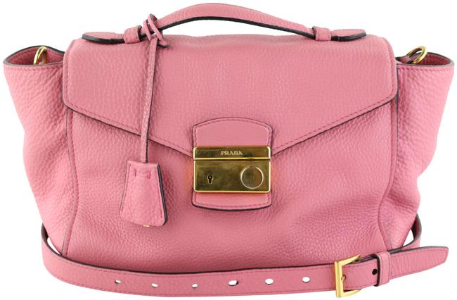 Prada Tote Pink Leather Shoulder Bag