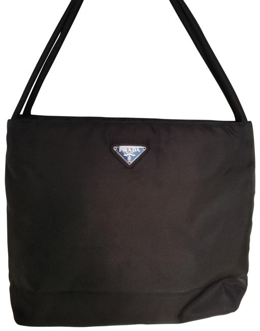 Prada Tote Tessuto Vela Sport Brown Nylon Shoulder Bag