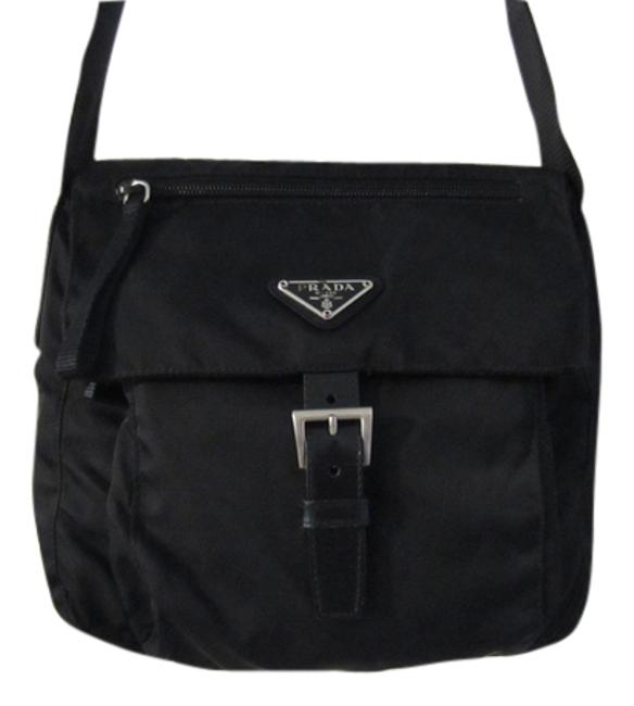 Prada Tracolla In Tessuto Black Nylon Shoulder Bag