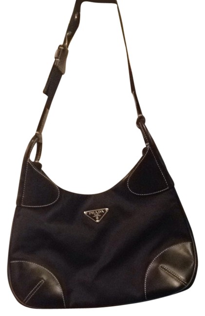 Prada Tracolla Tessuto Light Black Shoulder Bag