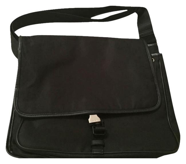 Prada V166 Viaggio Nero Black Nylon Shoulder Bag