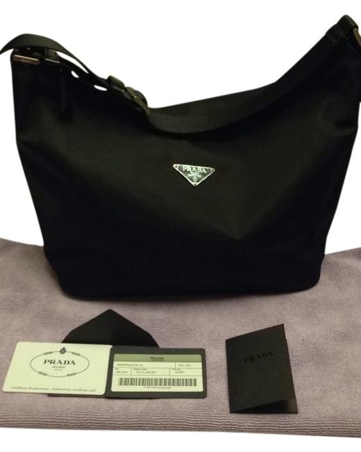 Prada Vela Sport Br1096 Nero Shoulder Bag