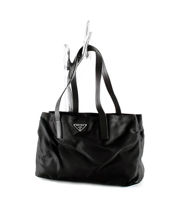 Prada Vela Sport Tote Br0411 Black Nylon Shoulder Bag