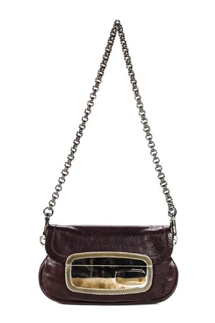 Prada Clutch Vintage PursesDesigner Purses Purple Calfskin Leather Shoulder Bag