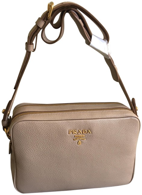 Prada Camera Phenix Vitello  Cammeo Leather Shoulder Bag