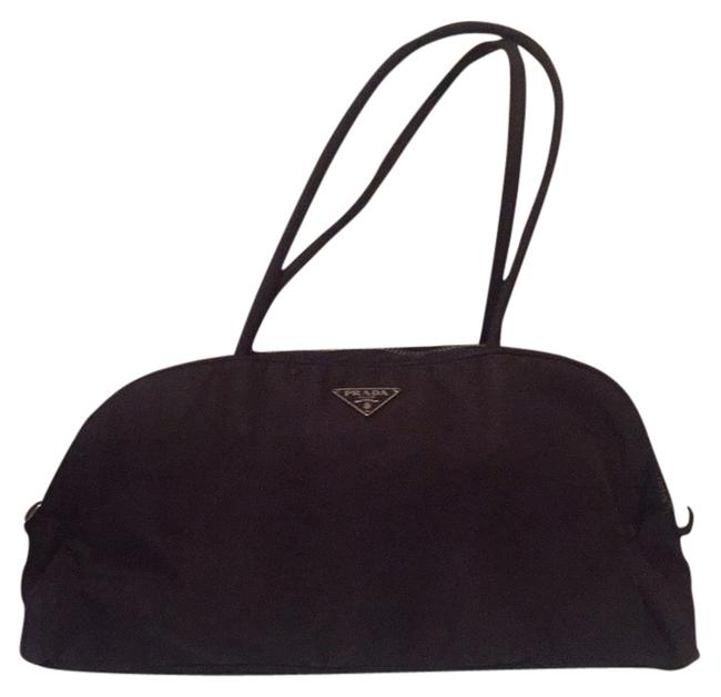 Prada Wine Nylon Shoulder Bag