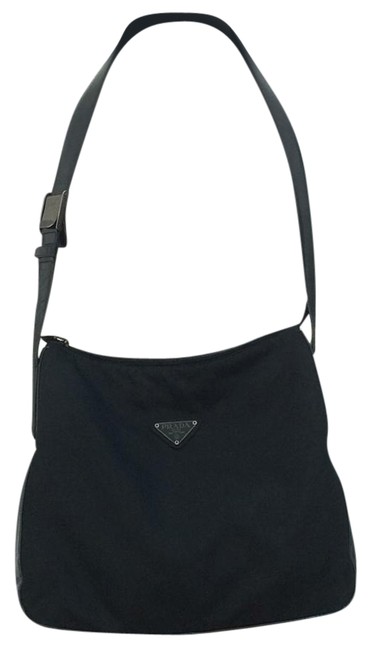 Prada With Leather Trim and Adjustable Strap Shoulder Bag