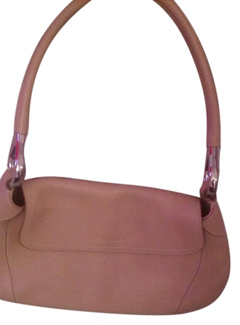 Prada Yellow Beige Leather Shoulder Bag