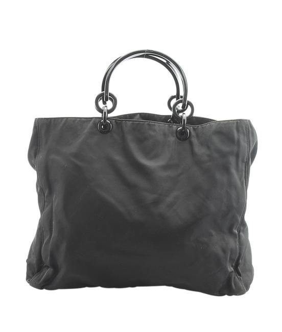 Prada 145015 Black Nylon Tote