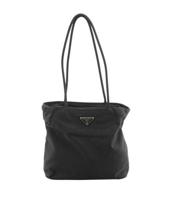 Prada 146209 Black Nylon Tote