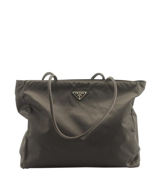 Prada 146210 Brown Nylon Tote