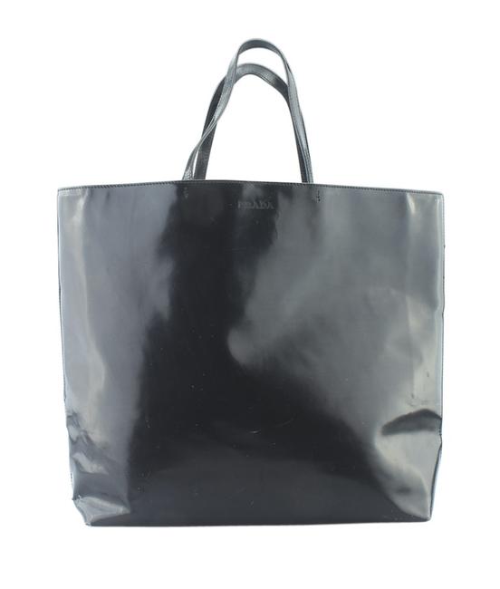 Prada 164659 Black Leather Tote