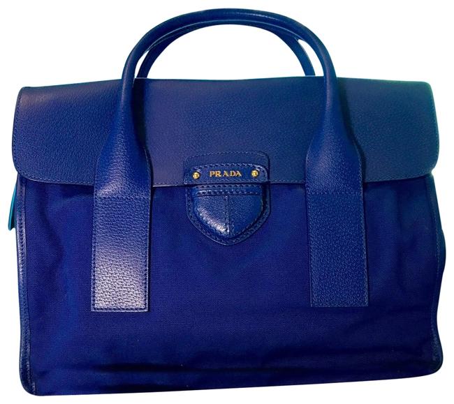 Prada Art. Bn2124 Cobalt Blue Tote