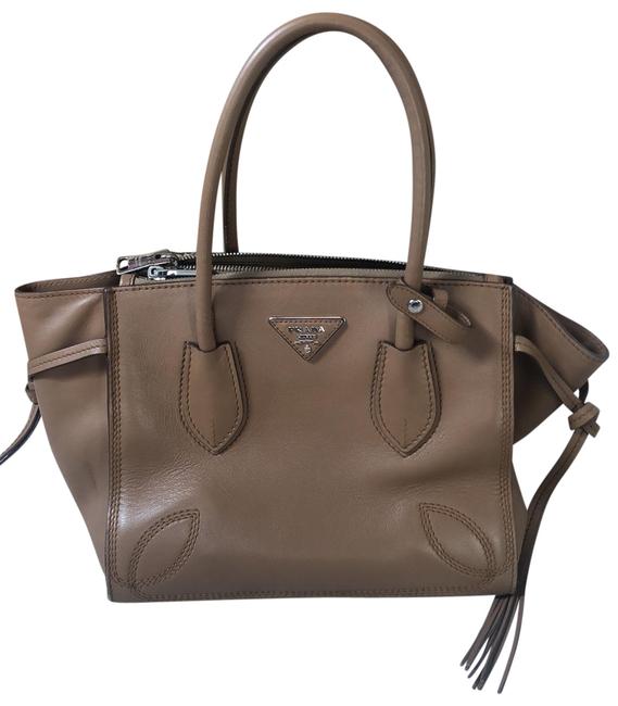 Prada B2925r City Sport Caramel Leather Tote