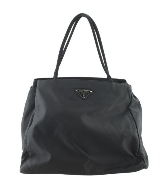 Prada B3864 174483 Black Nylon Tote