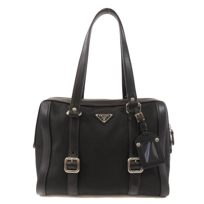 Prada Bag Br3097 Logo Type Ladies Black Nylon Tote