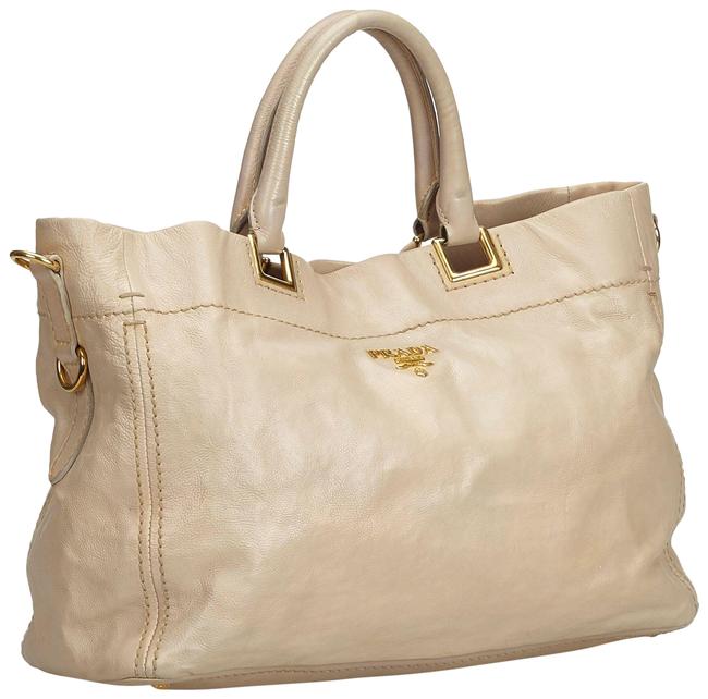 Prada Bag Brown Leather Tote