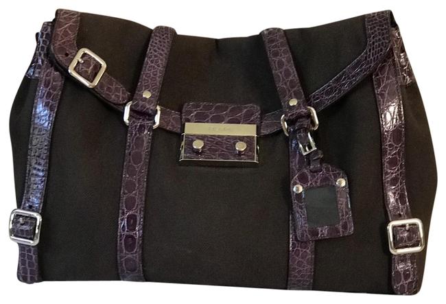 Prada Bag Canapa Br2998 Cocco Purple Canvas Tote