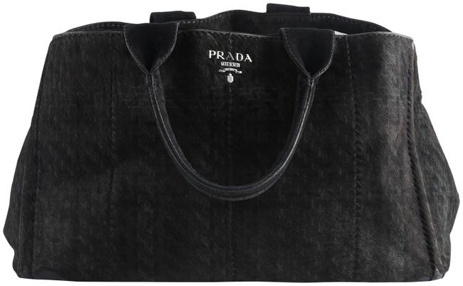 Prada Bag Cavallino Black Calf Hair Tote