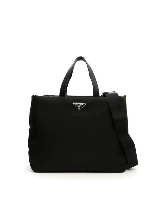Prada Bag Cr New Medium Black Nylon Tote