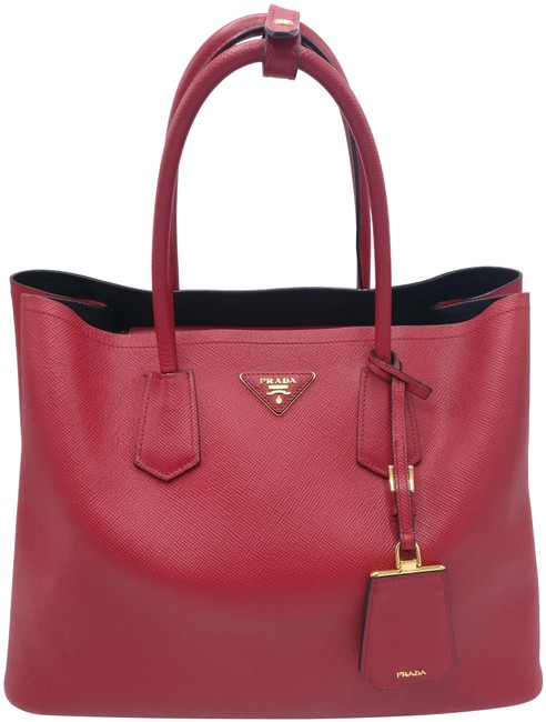 Prada Bag Double Bn2761 Cuir Saffiano Leather Tote