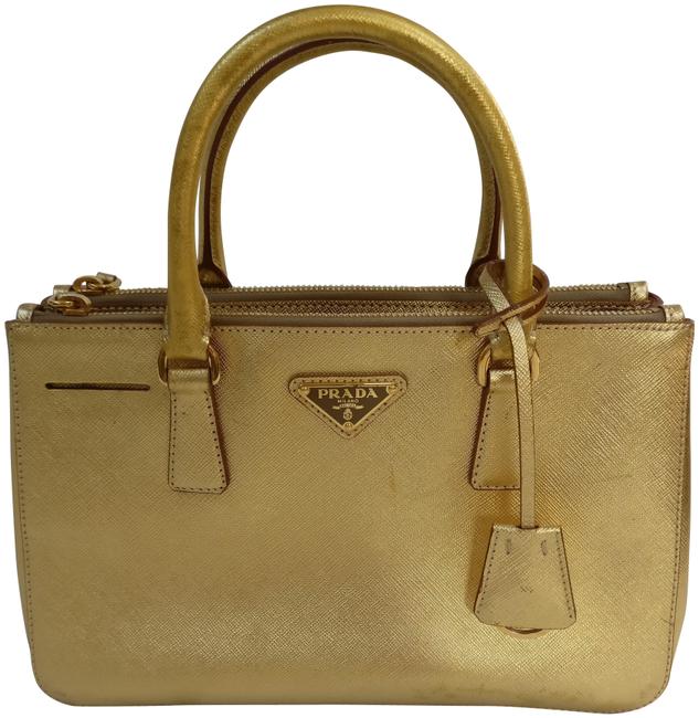 Prada Bag Double Saffiano Zip Leather Tote