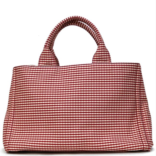 Prada Bag Kanap Ladies Mens White Canapa Tote