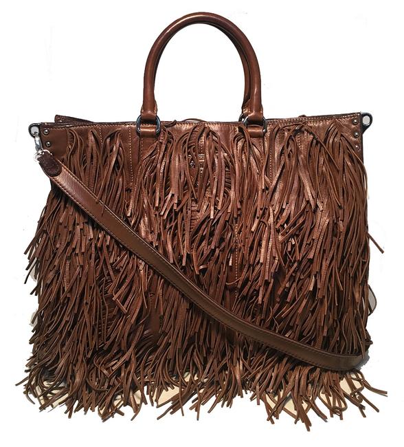 Prada Bag Noce Nappa Fringe Brown Leather Tote