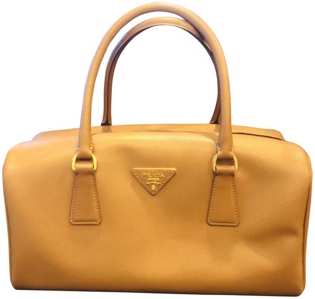 Prada Bag Saffiano Caramel Leather Tote