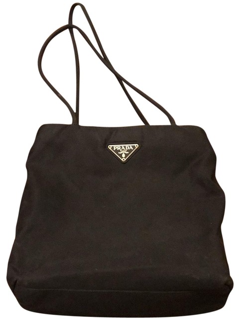 Prada Bag Vela Black Canvas Tote