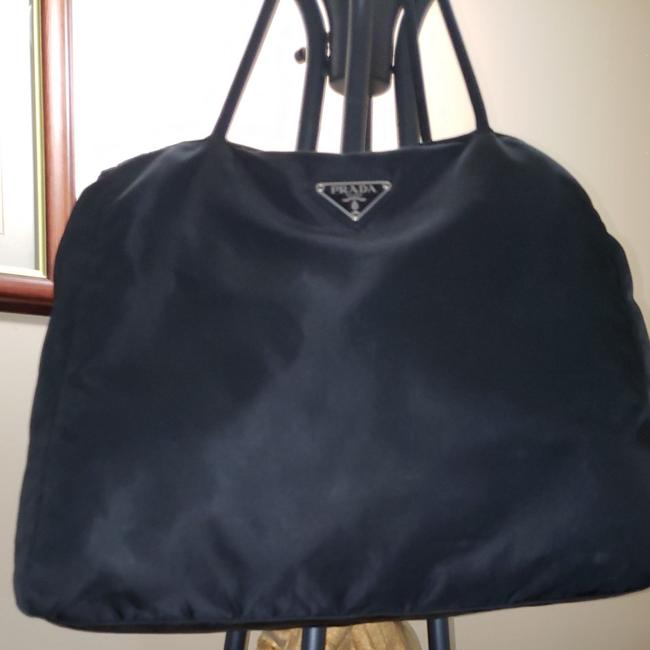Prada Black Nylon and Polyester Tote