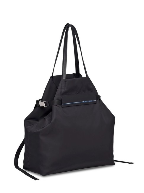 Prada Etiquette Tessuto Black Nyon Tote