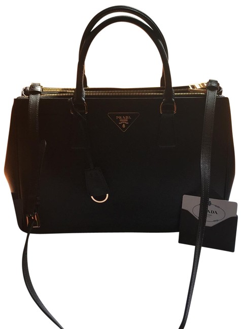 Prada Black Saffiano Leather Tote