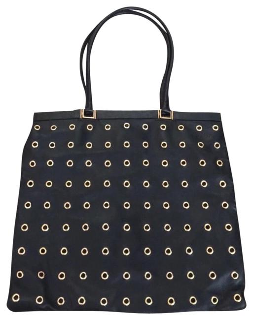 Prada Black with Gold Hardware Lambskin Leather Tote