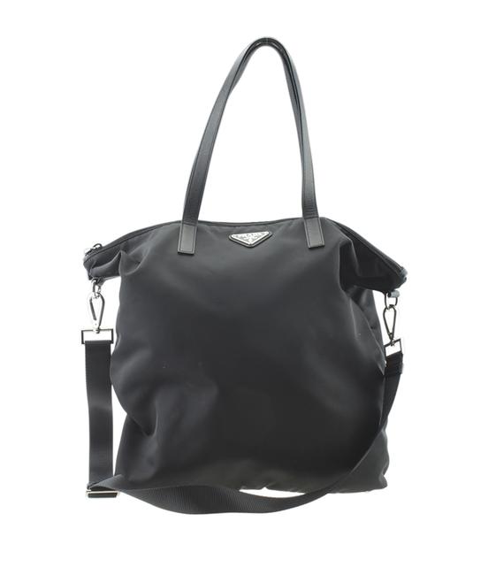 Prada Br4696 None 2 way 175940 Black Nylon Tote