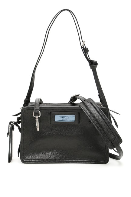 Prada Camera Bag Etiquette Logo Black Tote