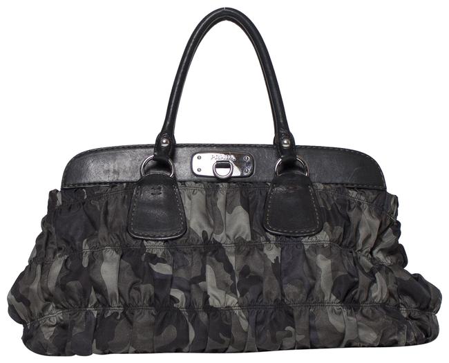 Prada Camo Tettesuo Green Nylon Tote