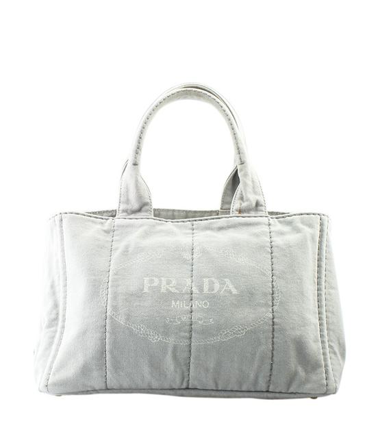 Prada Canapa 161934 Grey Canvas Tote