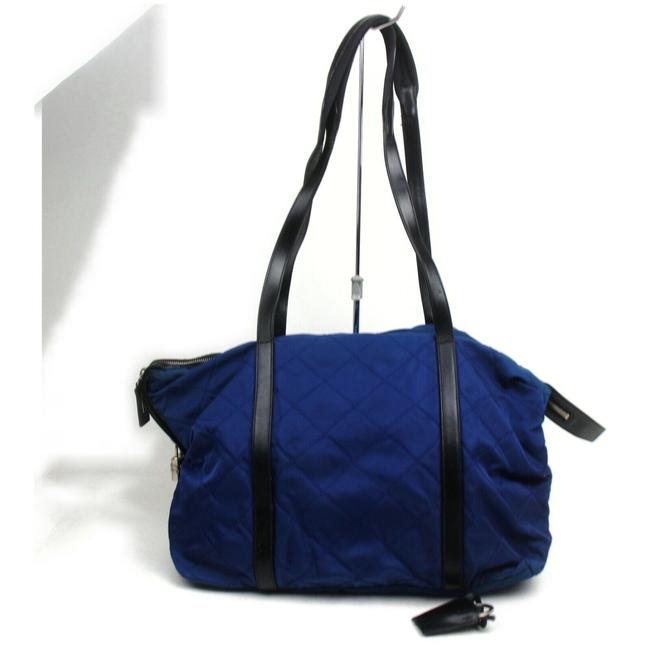 Prada Canvas Blue Tote