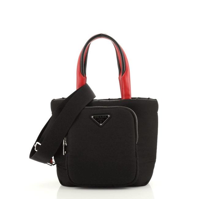 Prada Cargo Small Black Nylon Tote