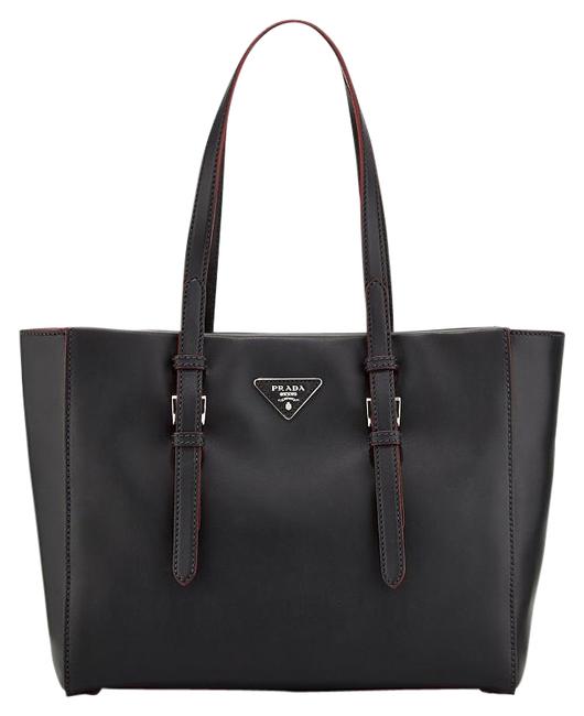 Prada City Sport Shopper Excellent Condition Nero Leather Tote
