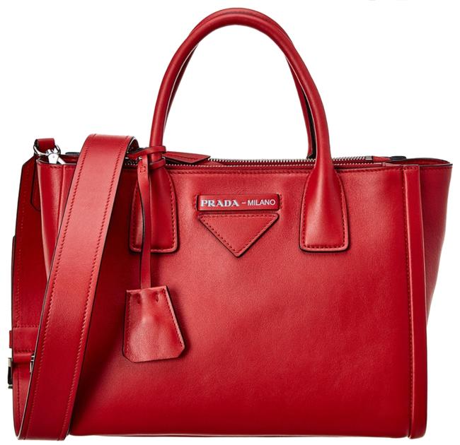 Prada Bag Concept Fuoco Red Leather Tote