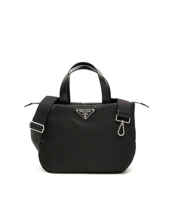 Prada Cr New Small Shopper Black Nylon Tote
