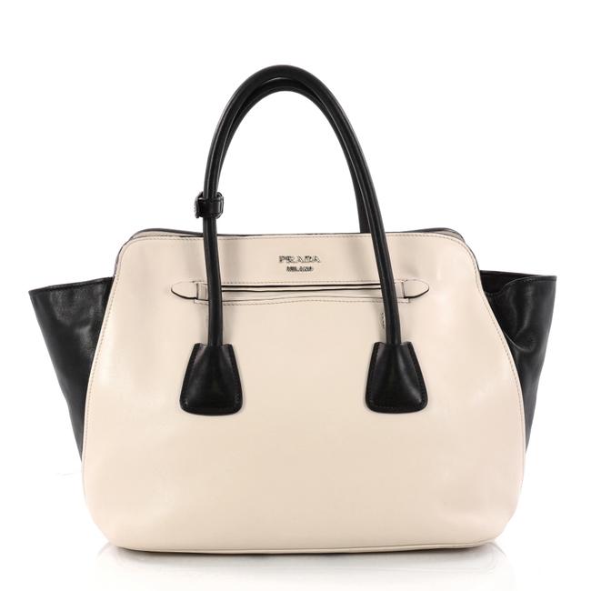 Prada Shopping Cuir Convertible Soft Calfskin Large Tan Leather Tote