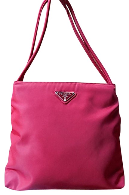 Prada Hobo Deep Red Tessuto Nylon Tote
