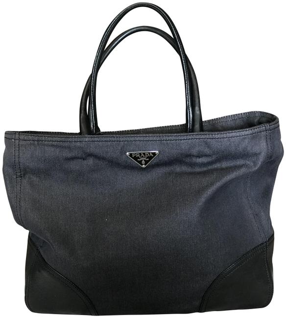 Prada Denim and Leather Tote